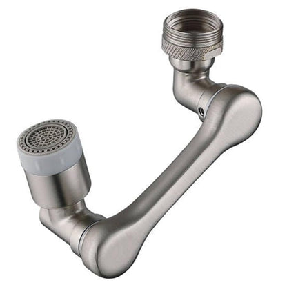 Faucet Extender 1080° Swivel Faucet Aerator Rotating Faucet Extension with Two Water Outlet Modes Nickel Brushed