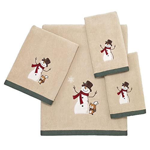 Avanti Linens - Hand Towel, 100% Cotton Velour, Holiday Decor, Set of Two (Friends Gather Collection) - size: Small