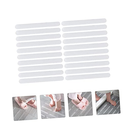 ABOOFAN 20pcs Bathroom Self-Adhesive Strips Non-Skid Strips for Bathtub Skid Tape Strong Adhesion Easy to Remove