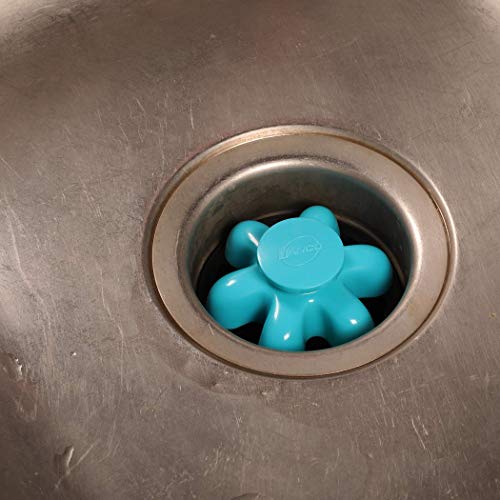Danco 10838A Disposal Genie II Garbage Disposal Strainer and Stopper, Kitchen Sink Garbage Disposer Splash Guard with Food Scraper, Green, 1-Pack - color: Green