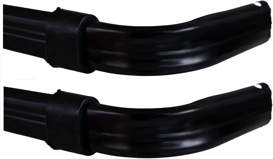 Yafa Home Fashion Heavy Duty Single Standard Adjustable Curtain Rod Hardware Included - color: Black, size: 26” - 48” [2 PCS]