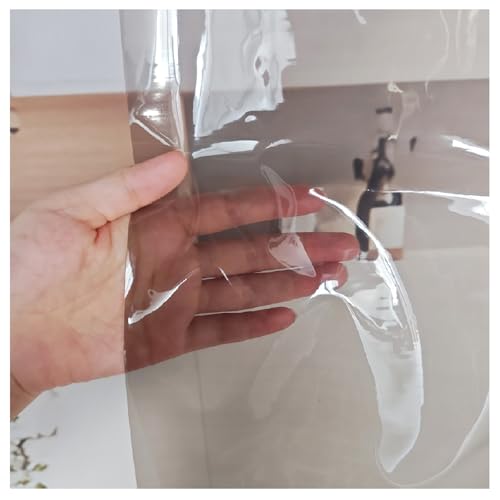 ANIS·KEAAR 72x72 Heavy Duty Clear Shower Curtain | Rust-Proof Grommets | Odorless 100% Waterproof for Bathroom & Bathtub (Style 01)