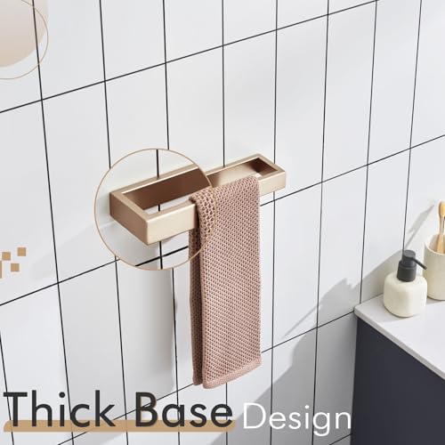 KOKOSIRI Towel Ring for Bathroom Hand Towel Holder 9 Inch Towel Hanger Rack Champagne Bronze Stainless Steel Wall Mount, 1 Pack B4008CPG-L9 - color: Champagne Bronze, size: 1 Pack
