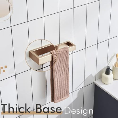 KOKOSIRI Towel Ring for Bathroom Hand Towel Holder 9 Inch Towel Hanger Rack Champagne Bronze Stainless Steel Wall Mount, 1 Pack B4008CPG-L9 - color: Champagne Bronze, size: 1 Pack