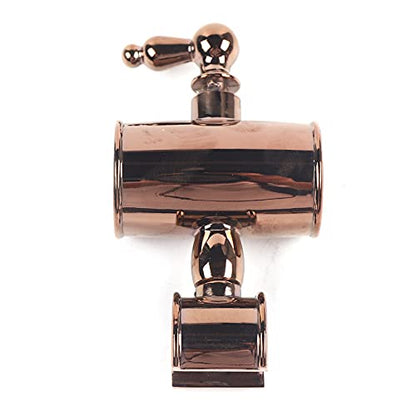 Rose Gold Bathroom Rainfall Shower Faucet Set, Overhead Shower, Hand Shower with 1.5M Hose and Bracket Wall Mount Hand Spray Mixer Tap Faucet Head Set
