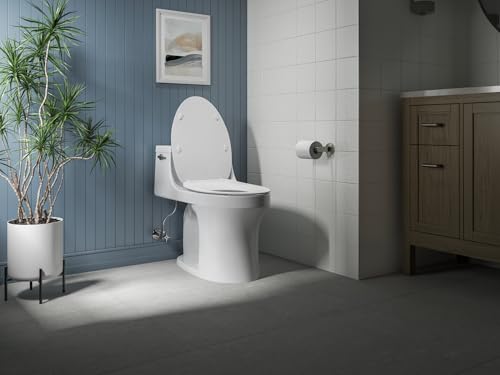 Kohler K-30783-0 Lithe Quiet-Close Elongated Toilet seat with Grip Tight Bumpers, White - style: Lithe