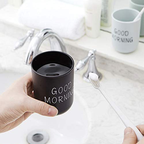 Toothbrush Makeup Brush Holder Cup Unbreakable Reusable Bathroom Vanity Countertop (Light Green) - color: Light Green