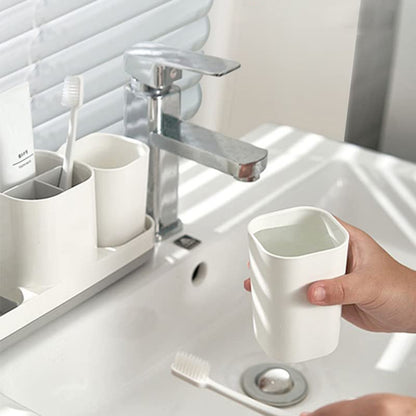 Toothbrush Holder for Bathroom,Bathroom Toothbrush Holder Set,Kids Toothbrush Holder with 2 Cups,Toothbrush Holder Travel,Electric Toothbrush Holder for Bathroom