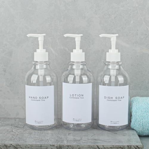 Shampoo and Conditioner Dispenser for Shower Wall,Shower Soap Dispenser 3 Chamber No Drill,Refillable for Shampoo Lotion Oil Shower Soap Hand Soap and Dish Soap… - color: 3 Bottles-clear