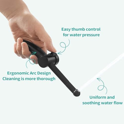 BARROCK Bidet Sprayer for Existing Toilet, Advanced Handheld Ergonomic Jet Spray Set with Precision Water Pressure Control for Muslim Shower/Feminine Hygiene/Pet Cleaning, Matte Black - color: Matte Black