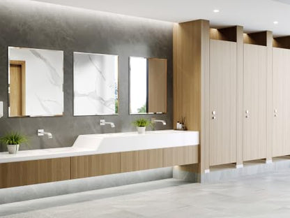 Frameless Bathroom Mirror, 32"x36" Beveled Bathroom Vanity Mirror | Wall Mount Mirrors for Bedroom Entryway Living Room Hangs Horizontally or Vertically - size: 36"L x 32"W
