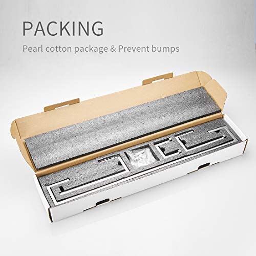Fapully Bathroom Accessories Set, 4-Piece Bathroom Hardware Polished Chrome | SUS304 Stainless Steel | Wall Mounted - color: Polished Chrome, style: 4 Piece
