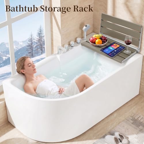 Wall Mount Shower Seat 18" for Adults | Shower Bench Wall Mount for Inside Shower, Fold Down Shower Seat, Shower Seats for Adults - color: Grey & Stainless Steel & Silver