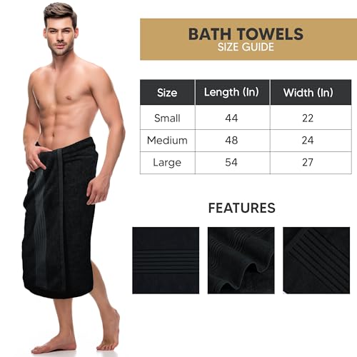 Utopia Towels Luxurious Bath Towels Set, 27x54 in, 4 Pack, Soft, Black | Soft Luxurious Ring Spun Cotton Bath Towels - Lightweight, Highly Absorbent, Quick-Drying, Ideal for Daily Use - color: Black
