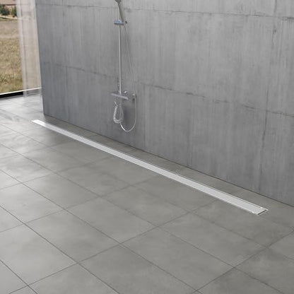 Kingston BSF7228 Stainless Steel Linear Shower Drain, Brushed Nickel - color: Brushed Nickel