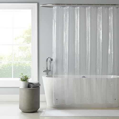 Arkwright Heavy Duty Shower Curtain Liner - 2 Pack - 100% Waterproof, 8G PEVA with Rust-Proof Metal Grommets & Weighted Hem, Standard Size for Bathroom, 72 x 72 in, Clear