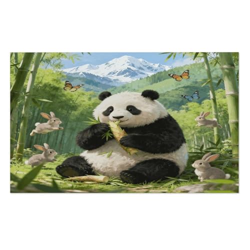 Bamboo Sea Wonderland Bath Towel Stylish Double-Faced Pile Travel Towel Soft Absorbent Beach Towel for Pool Swim Sports Camping Adults Gift 51X31 Inch