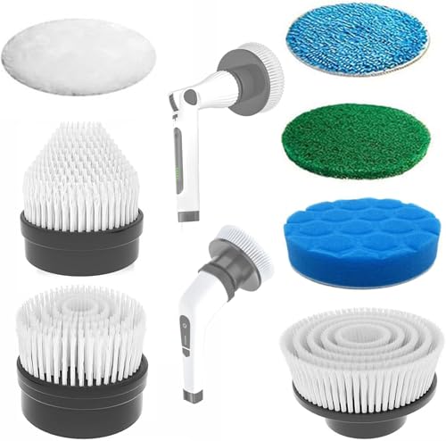 MGLSDeet Electric Spin Scrubber ANS8050/8052 Scrub Brush Replacement Brush Heads 7Pcs Kit