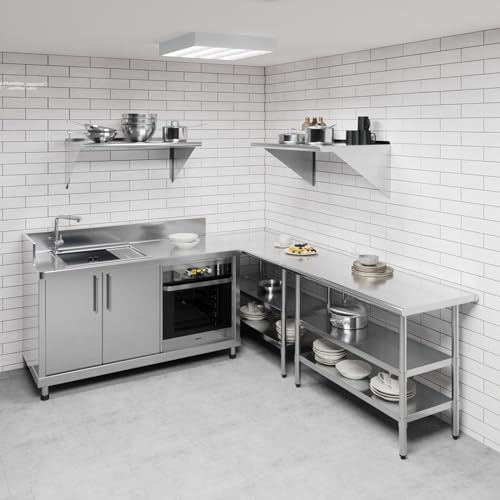 AmGood 24 in. x 36 in. Stainless Steel Wall Shelf | NSF | Metal Shelving | Garage, Laundry, Storage, Utility Room | Restaurant, Commercial Kitchen - size: 24 in. x 36 in.