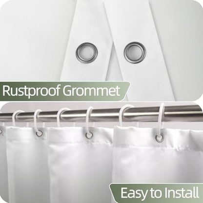Ombre Green Stall RV Shower Curtain with Hooks 36x72inches | Machine Washable Waterproof, Modern Solid Boho Gradient, Bathroom Dorm Hotel Room Divider, Easy to Install, Window Curtain - color: Grey Green, size: 36"W x 72"L (Pack of 1)