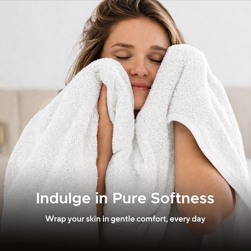 Veteran Textile LLC - 6 Pieces- Turkish Cotton - Luxury Towel Set for Bathroom & Kitchen, 2 Bath Towels, 2 Hand Towels & 2 WashCloths *Valued $79.99* (White) - color: White