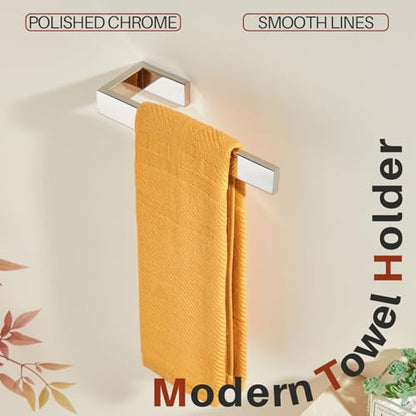 KOKOSIRI Hand Towel Bars Bathroom Towel Holder Wall Mounted Kitchen Towels Rack Bath Hardware Polished Chrome Stainless Steel, B3009CH - color: Polished Chrome