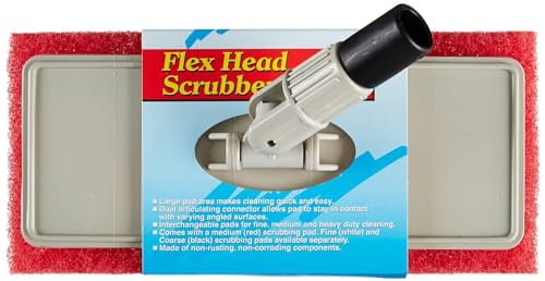 STAR BRITE Flex Head Scrubber with Red Medium Scrub Pad - color: Flex Head Scrubber W/Red Pad