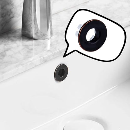 Sink Overflow Ring, Oil Rubbed Bronze | Bathroom Kitchen Sink Basin Trim Overflow Cover Hole Insert Round Cap, Brass - color: Oil Rubbed Bronze