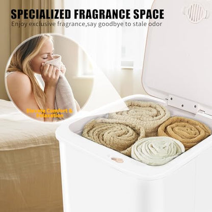 Large Towel Warmer Bucket, 20L Electric Hot Towel Warmer for Bathroom, Spa, Salon, Luxury Freestanding Towel Heater with Timer, Delay Start & 3 Temp Settings - size: 20L