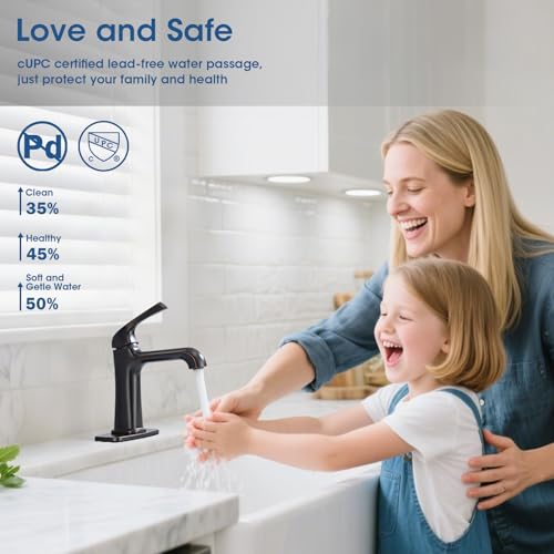 Oil-Rubbed Bronze Tub Faucet, Brass Single Hole Bathtub Faucets for 1 or 3 Holes, Brushed Faucet with Supply Lines - color: A-Oil-Rubbed Bronze