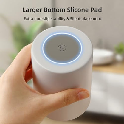 Toothbrush Cup 2PK, Non-Slip Plastic Bathroom Tumbler 13.75oz, Grey | Easy to clean 390ml plastic bathroom tumblers with non-slip pad. Durable, reusable toothbrush cups for home and travel - color: Grey, size: 2PCS