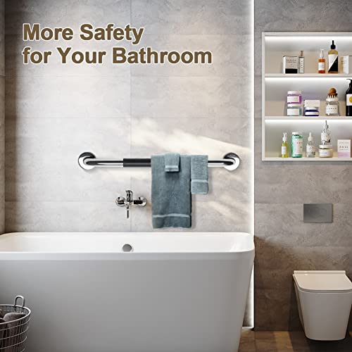 2 Pack Grab Bars for Showers 32 Inch Anti Slip | Shower Grab Bars for Seniors, Handicap Grab Bars for Wall Bathroom, Safety Bath & Shower Handles for Elderly - size: 32inch - silicone