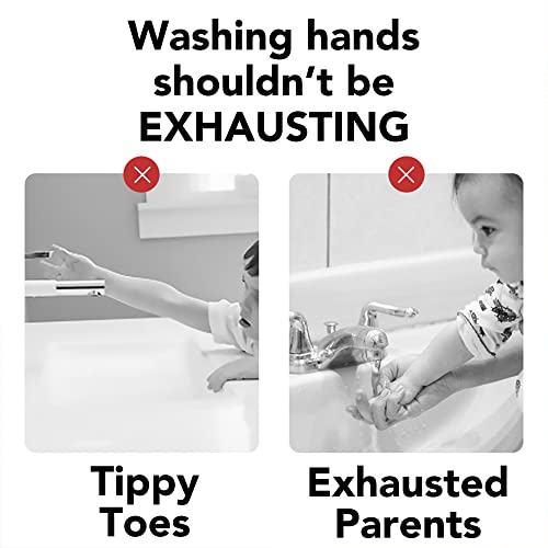Faucet Extender for Toddlers and Kids, fits Sink spout tub for Kitchen and Bathroom. Promotes Hand Washing, Hygiene Awareness Independence. Cartoon Design w/Universal fits(Blue, Pink, 2PCS) - color: Blue Pink
