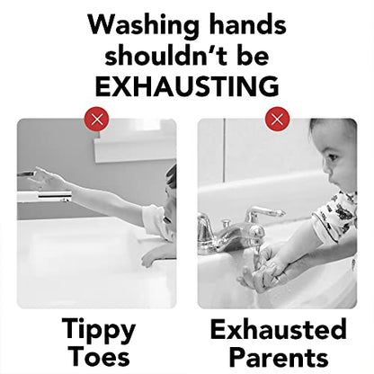 Faucet Extender for Toddlers and Kids, fits Sink spout tub for Kitchen and Bathroom. Promotes Hand Washing, Hygiene Awareness Independence. Cartoon Design w/Universal fits(Blue, Pink, 2PCS) - color: Blue Pink