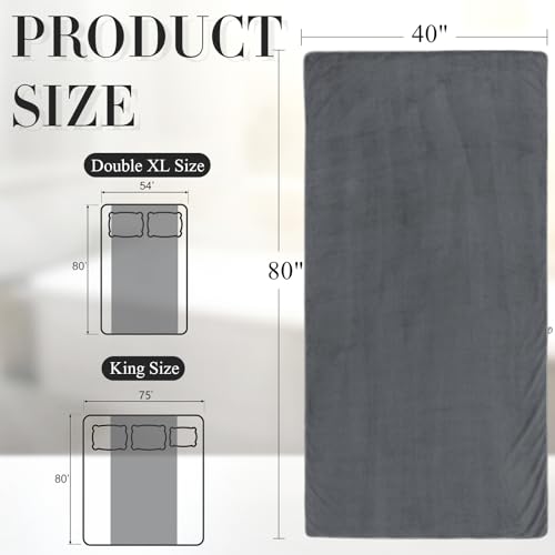 SmoothNovelty 2 Pcs Oversized Bath Towels 40 x 80 Inch, Extra Large Bath Sheets Microfiber Lightweight & Quick Dry, Jumbo Shower Towels for Adults Beach, Gym, Pool, Spa, Travel (Dark Gray) - color: Dark Gray