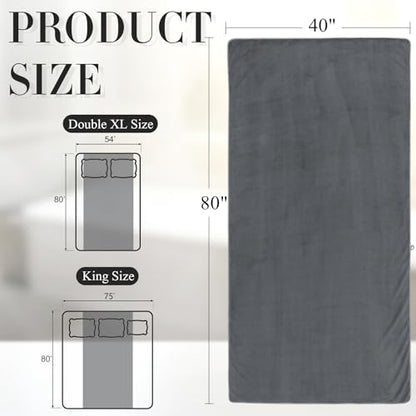 SmoothNovelty 2 Pcs Oversized Bath Towels 40 x 80 Inch, Extra Large Bath Sheets Microfiber Lightweight & Quick Dry, Jumbo Shower Towels for Adults Beach, Gym, Pool, Spa, Travel (Dark Gray) - color: Dark Gray