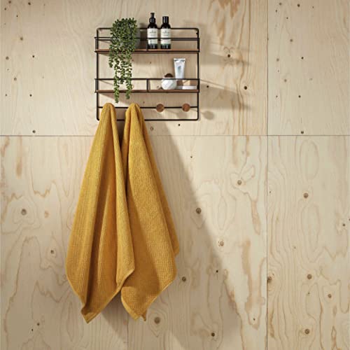 Christy Brixton 4 Piece Towel Set | Saffron Yellow | 100% Cotton | Ultra Soft | Super Absorbent | 600GSM | 2 Bath Towels 2 Hand Towels - color: Saffron, size: 2 Hand 2 Bath Set
