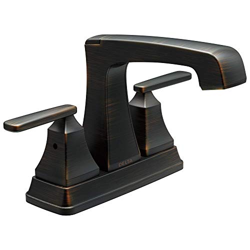 Delta Faucet Ashlyn Centerset Bathroom Faucet, Oil Rubbed Bronze Bathroom Sink Faucet, 2 Handle Bathroom Faucet, Diamond Seal Technology, Metal Drain Assembly, Venetian Bronze 2564-RBMPU-DST - color: Venetian Bronze
