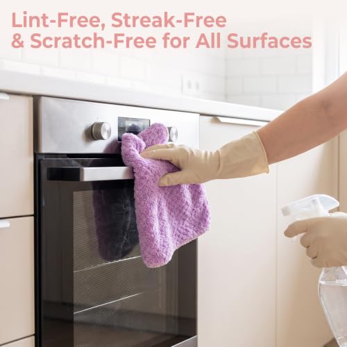 Onlup Small Towels with Hanging Loop, Hand Dry Towels | for Kitchen & Bathroom, Super Absorbent, Soft, Machine Washable Towel Fast Drying, Set of 5 - color: Beige, Pink, Purple, Gray, Blue