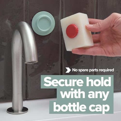 Magnetic Soap Holder – No-Drill Installation – Space-Saving Wall Soap Dish – Wall Mounted, Eco-Friendly Bar Soap Holder – Recycled Ocean Plastic – Stick Anywhere - Soapi (Dark Grey) - color: Dark Grey