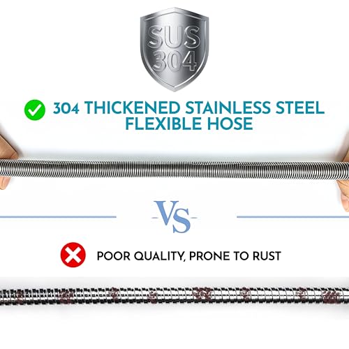 Shower Hose, 59Inch /150cm Shower Head Hose Replacement Showerhose Extra Long Stainless Steel Flexible and Durable High-Pressure Bathroom Accessory, 1 PCS