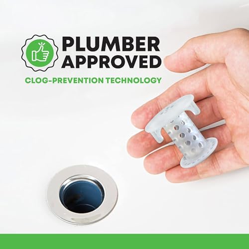 SinkShroom SSCLE988 The Revolutionary Sink Drain Protector Hair Catcher/Strainer/Snare, Clear - color: Clear