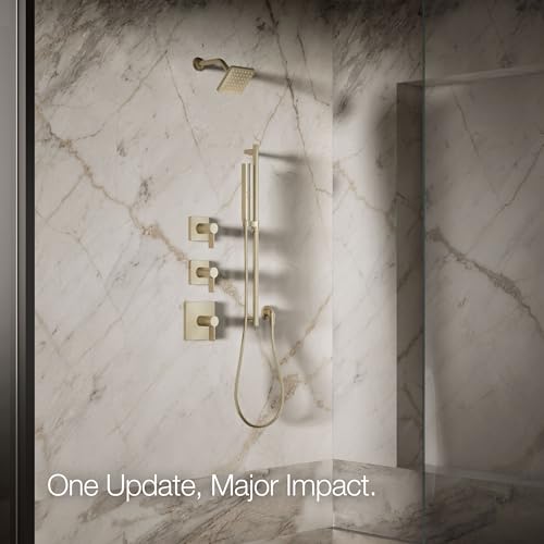 Kohler 24805-G-BV Parallel® Single-function showerhead, 1.75 gpm, Vibrant Brushed Bronze
