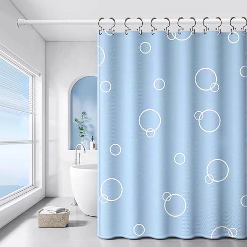 Bronze Shower Curtain Hooks Double Sided with Roller Balls | for Bathroom Rods, for Shower Curtain and Liner, Smooth Gliding, Rustproof Metal, Set of 12 Hooks - color: Bronze