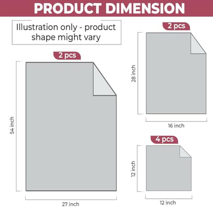 QUBA LINEN Pack of 8 Towels Set, 2 Large Bath Towels, 2 Hand Towels, 4 Wash Cloths, 100% Cotton, Lighter Weight, Quicker to Dry, Super Absorbent, Perfect for Bathroom (Burgandy) - color: Burgandy