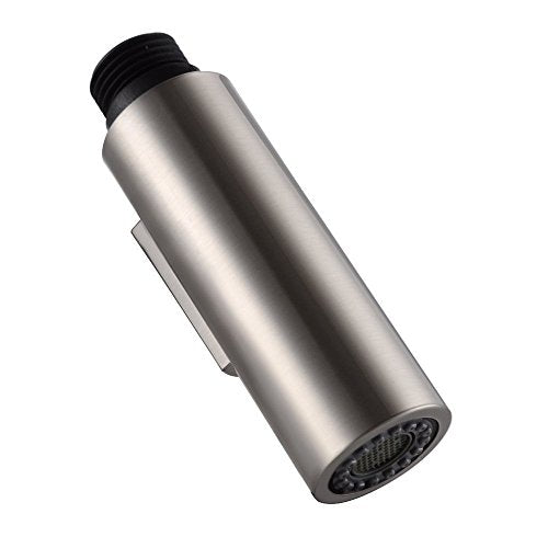 7Trees Pull Down Spray Head for Kitchen Faucet, 2-Function Bathroom Faucet Replacement Head, Water Nozzle, 1.8 GPM G1/2 Pull-Out Spray Nozzle, 0.8inch Connector (Brushed Nickel) - color: Brushed Nickel