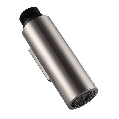 7Trees Pull Down Spray Head for Kitchen Faucet, 2-Function Bathroom Faucet Replacement Head, Water Nozzle, 1.8 GPM G1/2 Pull-Out Spray Nozzle, 0.8inch Connector (Brushed Nickel) - color: Brushed Nickel
