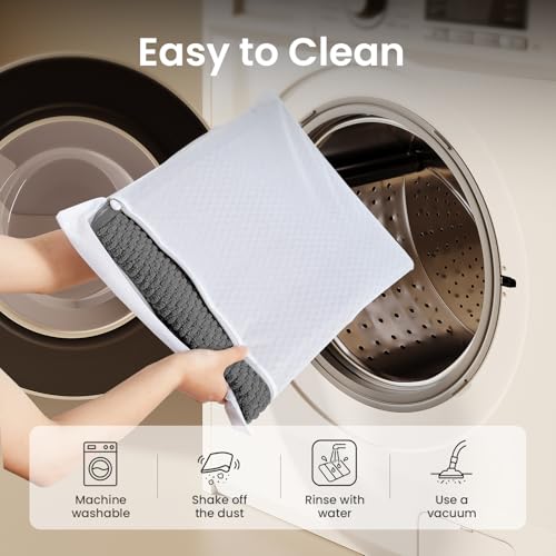 TYUU Bath Mat Set 2 Piece, Bathroom Rugs Non Slip Washable & Toilet Mat | Non Slip Quick Dry Absorbent Low Pile Bathroom Mats, Washable Bath Rugs 2 Pc: 16x24 Mat & Toilet Mat 20x24 in. Dark Grey - color: Dark Grey, size: 16"x24" + 20"x24" U Shape