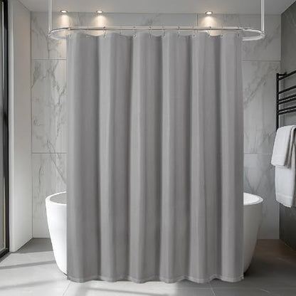 eachope Waterproof Fabric Shower Curtain,No Liner Needed,TPU Laminated Polyester Shower Curtain,Chevron Striped Design with Weighted Magnets and Metal Grommets,72Wx72H,Gray - color: Grey, size: 72"W x 72"L (Pack of 1)
