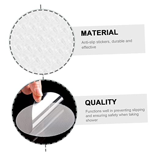 KOMBIUDA 16pcs Transparent Skid Stickers for Bathroom and Kitchen Safety Easy to Install Non Slip Tape for Stairs Bathtubs and Pools Bath Safety